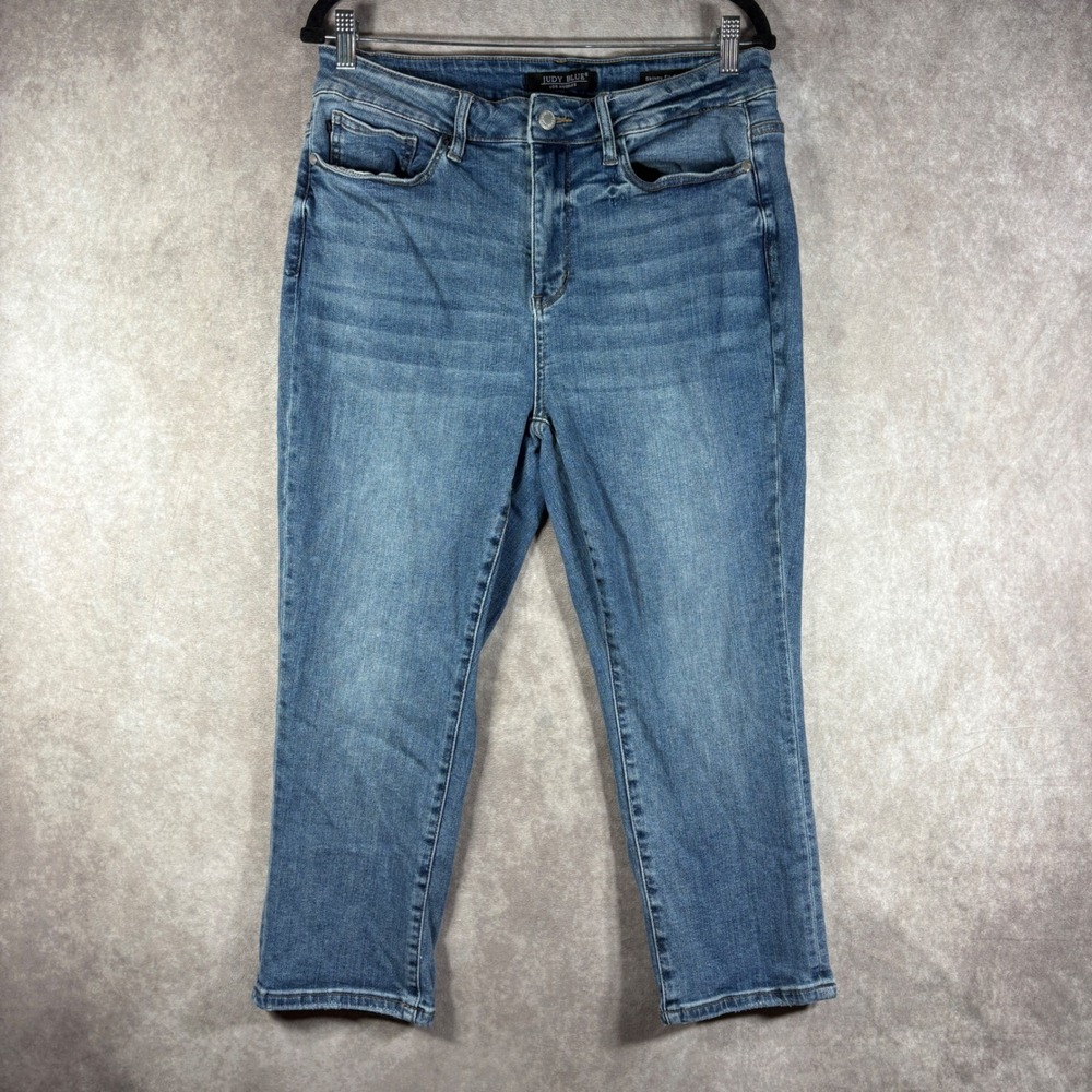 Judy Blue Capri Jeans Women 16W Blue Skinny Fit Capri JB78101 Stretch Plus Size